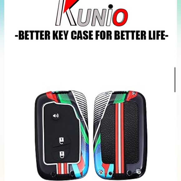 Kunio | NIB sporty Lexus Zinc Alloy Frame Luminous Effect Key Cover w/keychain - Picture 8 of 16